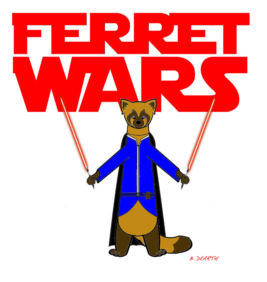 Star Wars Digital Art - Ferret Wars by Brian Dearth