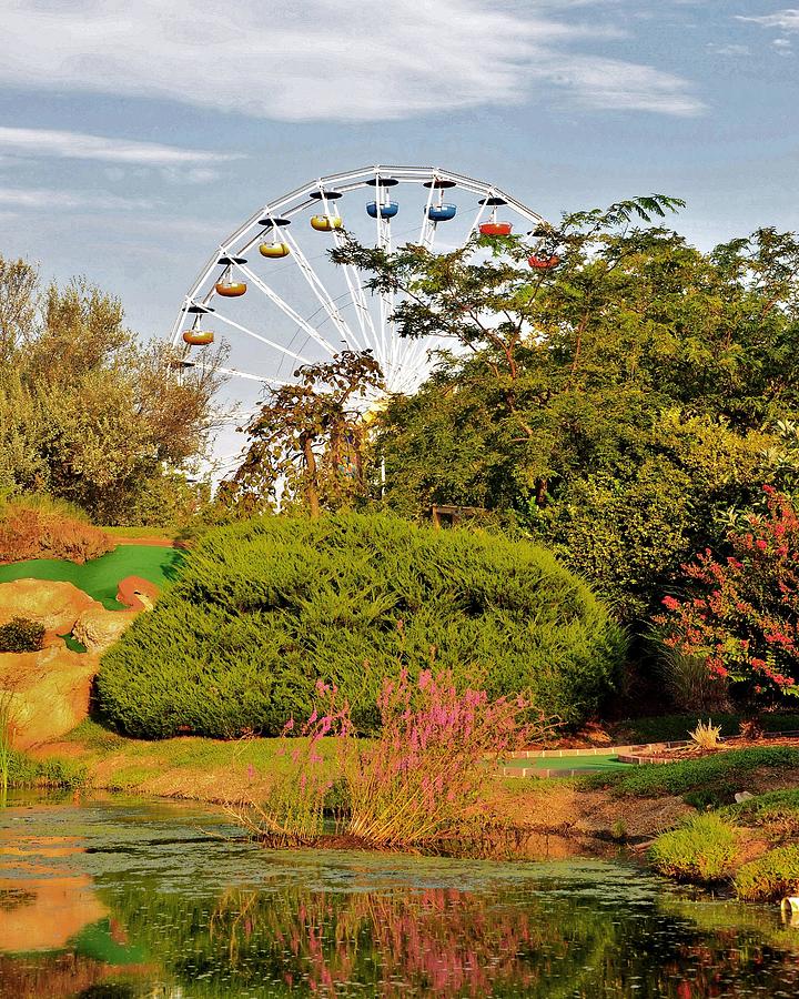 Nature Photograph - Ferris Wheel - Ocean City Maryland by Kim Bemis