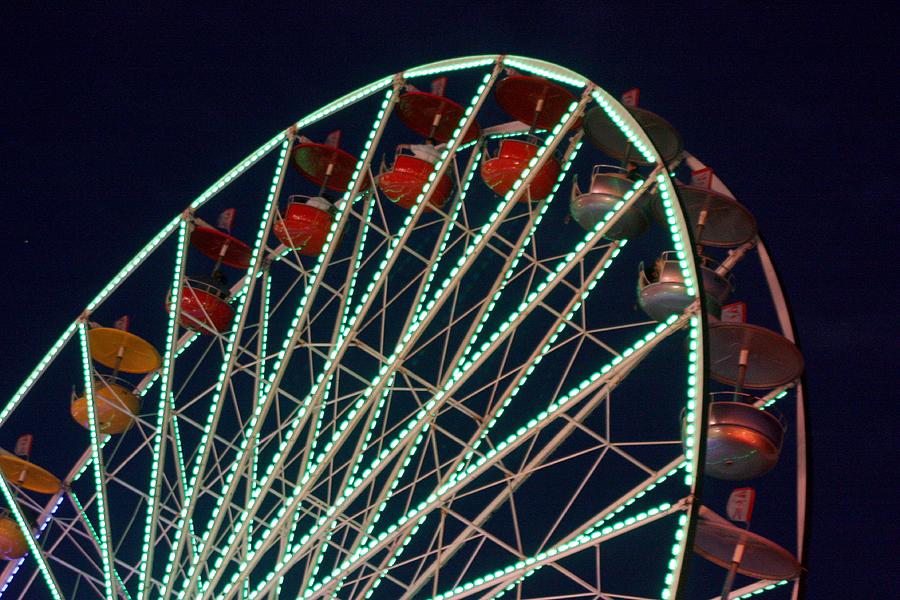Ferris Wheel After Dark Photograph by Joe Kozlowski