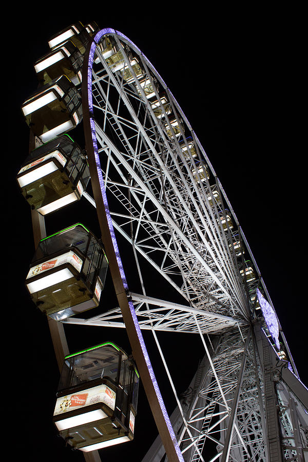 Ferris Wheel at Night Photograph by Leah Palmer