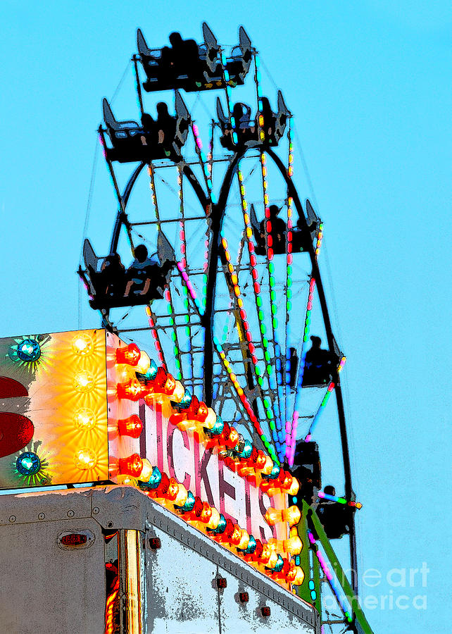 Ferris Wheel At The County Fair Photograph