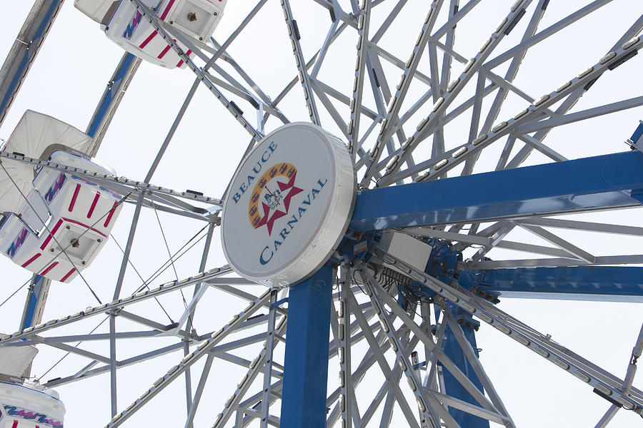 Summer Photograph - Ferris Wheel Beauce Carnaval by Joel  Bourgoin 