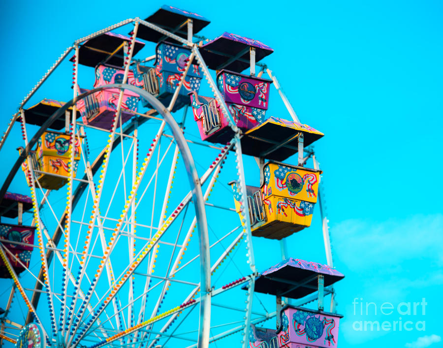 Ferris Wheel Blur Photograph by Sonja Quintero
