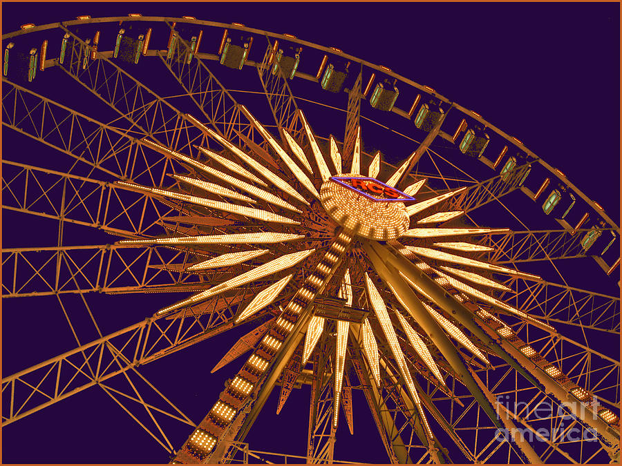 Ferris Wheel Photograph by Cheryl Del Toro