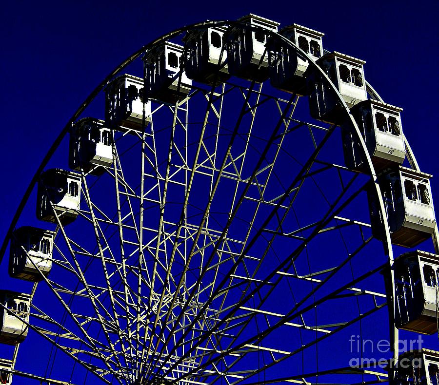 Ferris Wheel Photograph by Clare Bevan