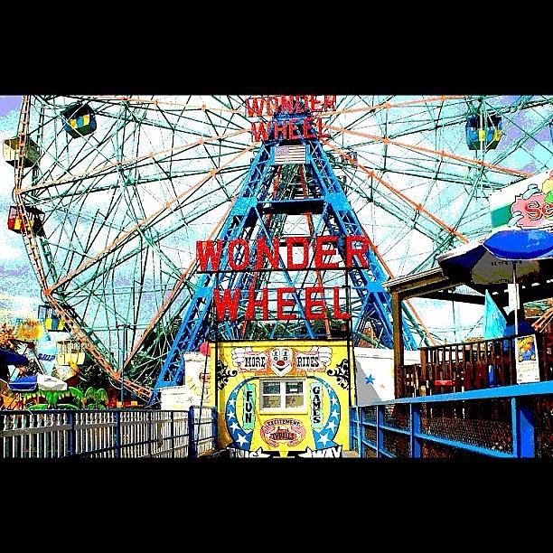 Architecture Photograph - Ferris Wheel Coney Island Brooklyn, New by Miki Torres