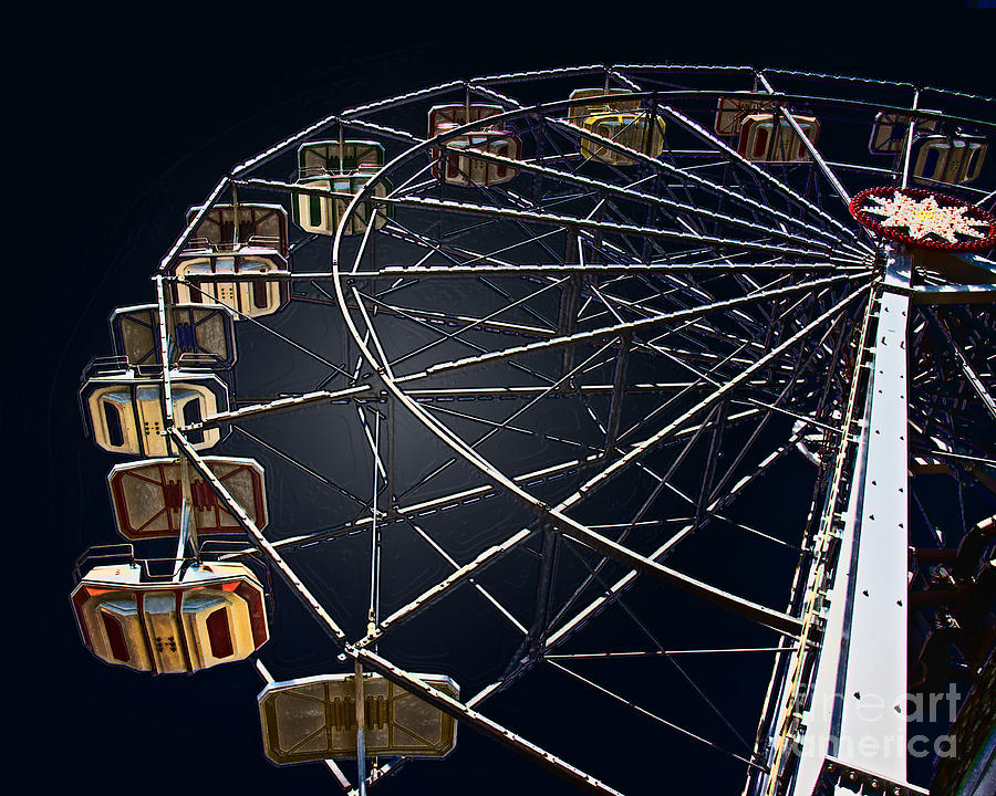 Ferris Wheel in the Night Photograph by Tom Gari Gallery-Three ...