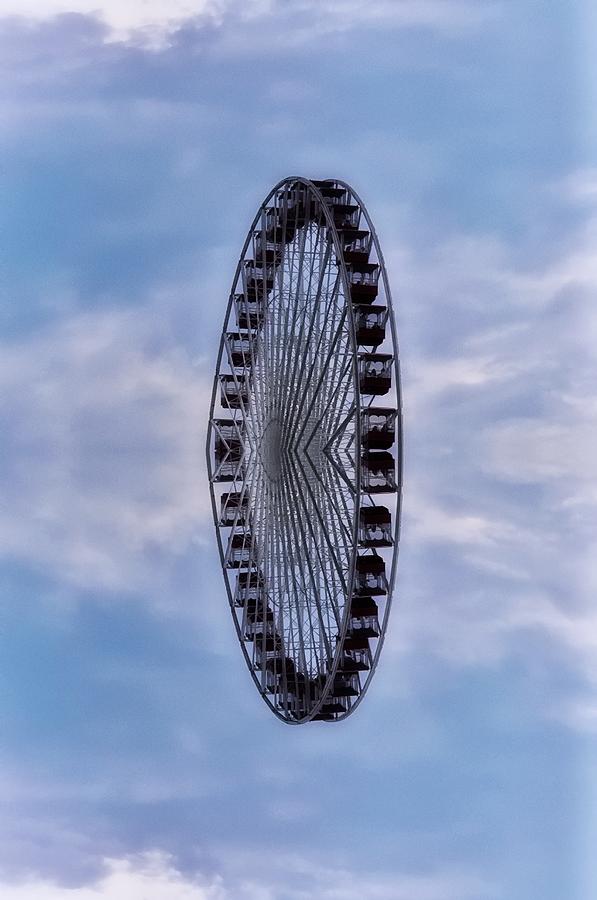 Abstract Photograph - Ferris Wheel in the Sky by Sheryl Thomas