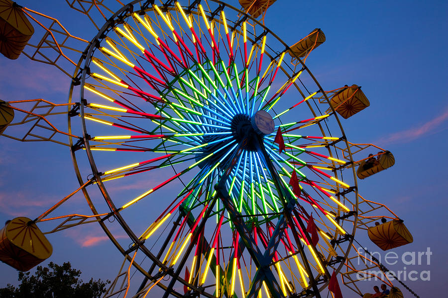 Ferris Wheel, Kentucky State Fair Photograph by David Davis