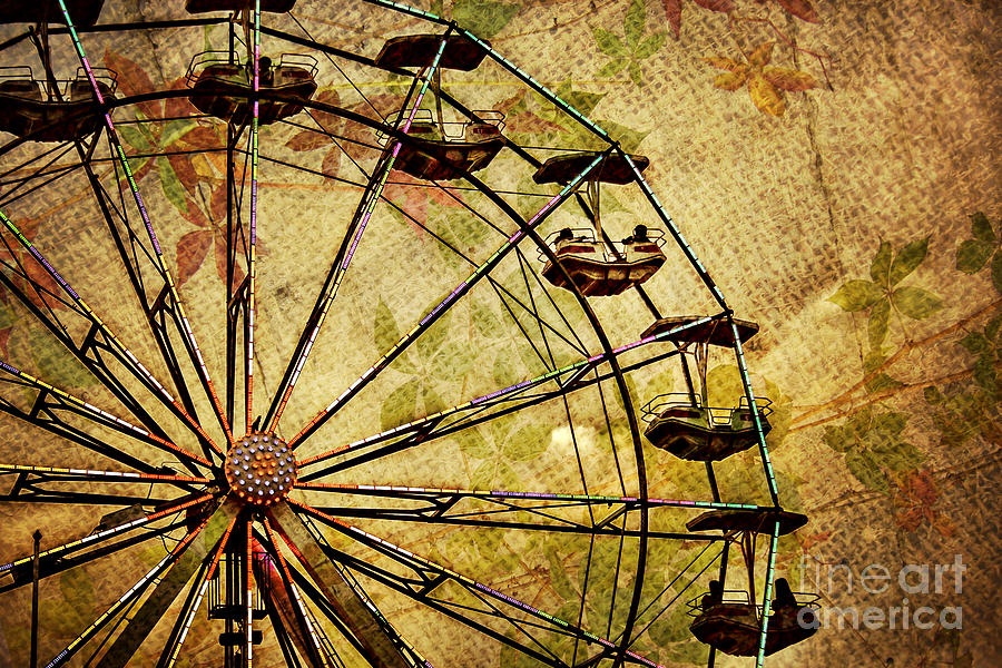 Ferris wheel Digital Art by Sophie McAulay
