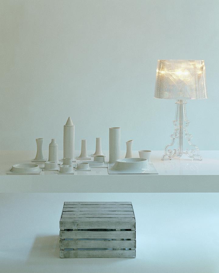 Ferruccio Lavianis Bourgie Lamp From Kartell Photograph by Romulo Yanes