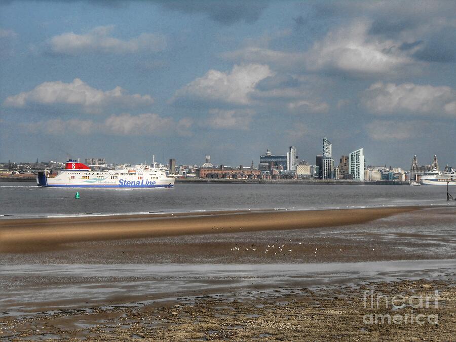 Ferry Across The Mersey Photograph by Joan-Violet Stretch