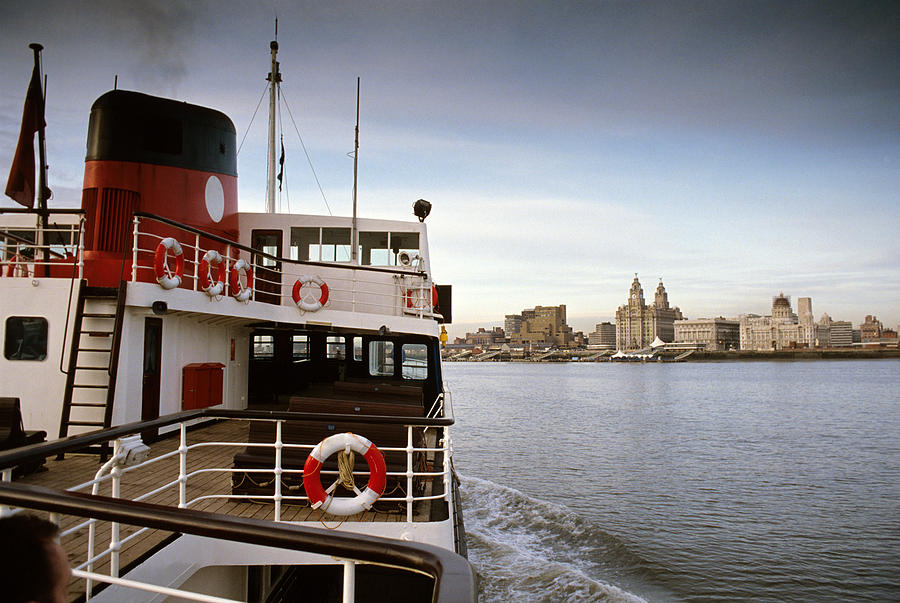 Ferry across the Mersey Photograph by Oversnap