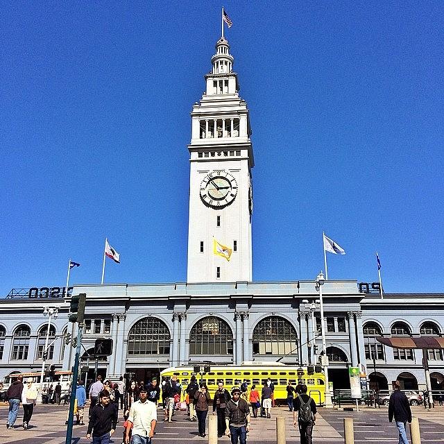 Ferry Building San Francisco Prime Time! Photograph by Karen Winokan