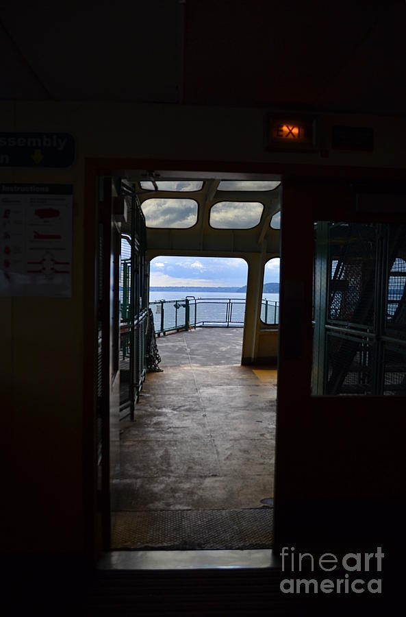Boat Photograph - Ferry Doorway by Jackie Carr