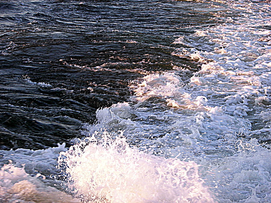 Ferry Wake Photograph by Pamela Hyde Wilson