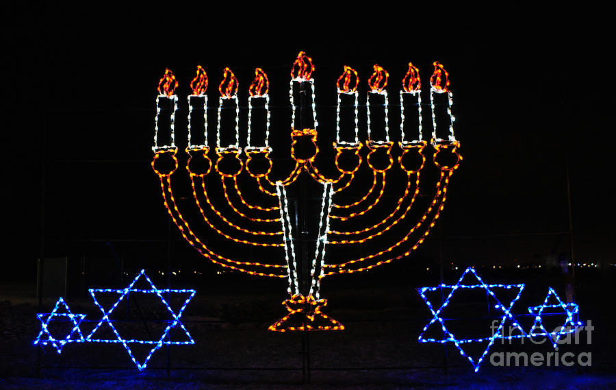 Hanukkah Lights Photograph by Savannah Gibbs