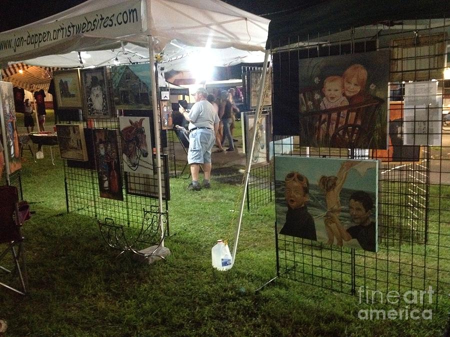 Festival Setup Two Painting by Jan Dappen