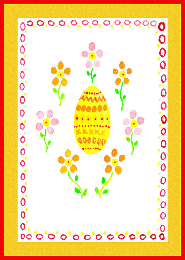 Festive Flowers Easter Chorus  Painting by Irina Sztukowski