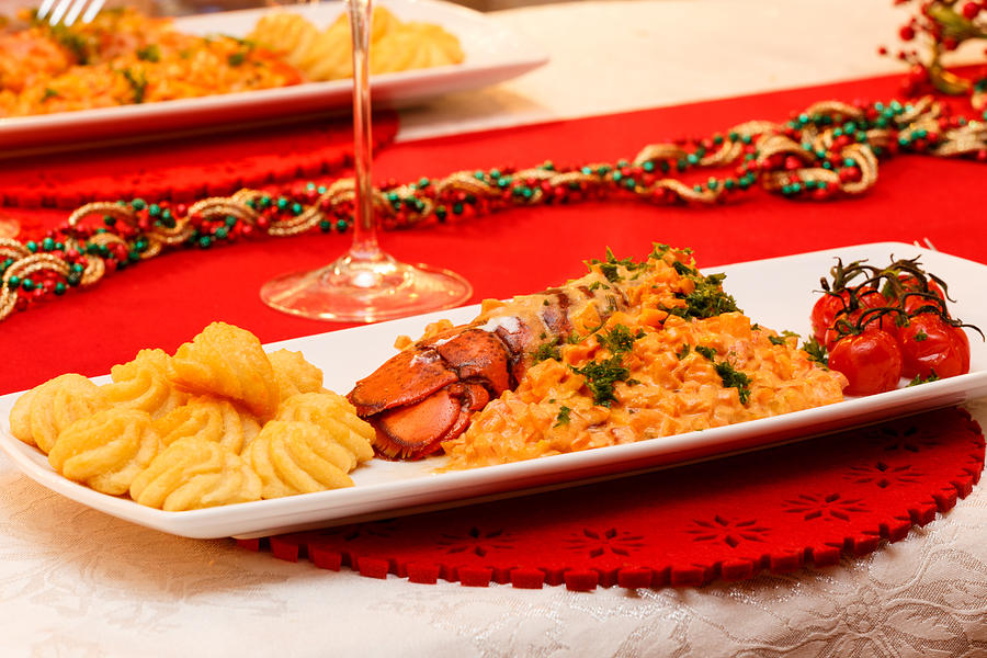 Celebration Photograph - Festive lobster tail by Paul Indigo Celebration Photograph - Festive lobster tail by Paul Indigo