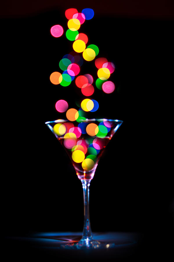 Martini Photograph - Festive Martini by Cecil Fuselier