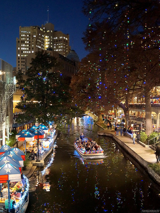 Festive San Antonio Riverwalk Photograph by Craig David Morrison