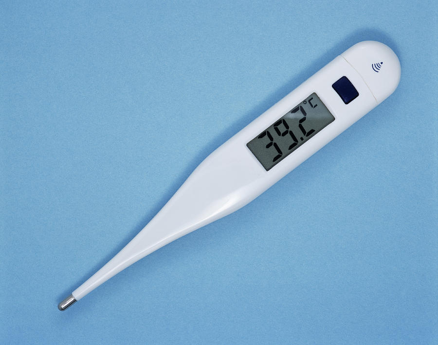 Thermometer Photograph - Fever by Adrienne Hart-davis/science Photo Library...