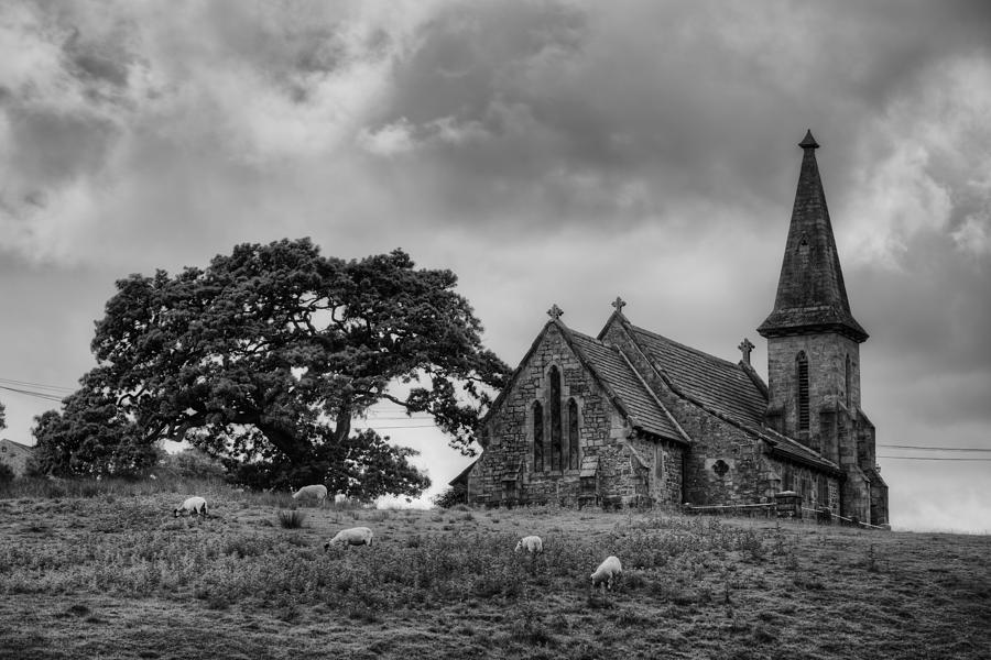 Fewston Church and Sheep Photograph by Dennis Dame