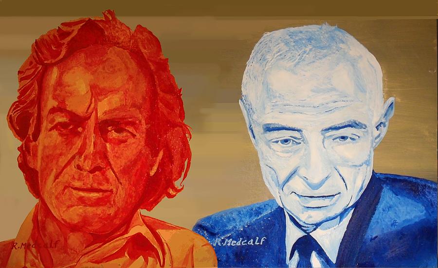 Feynman And Oppenhiemer Painting