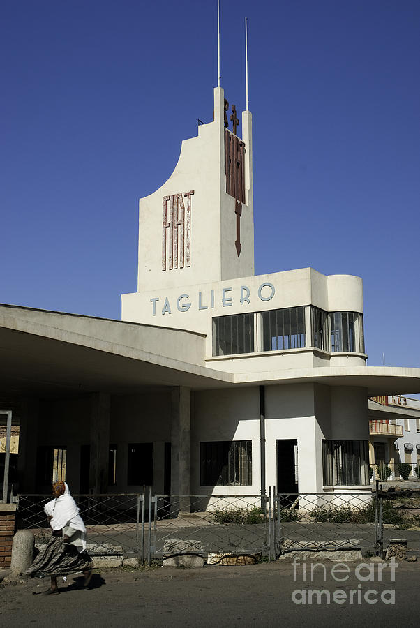 Fiat Tagliero Italian Art Deco Building In Asmara Eritrea East A Photograph by JM Travel Photography