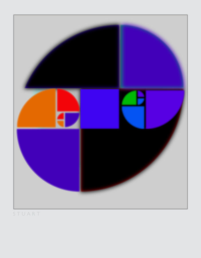 Fibonacci Elipse Painting