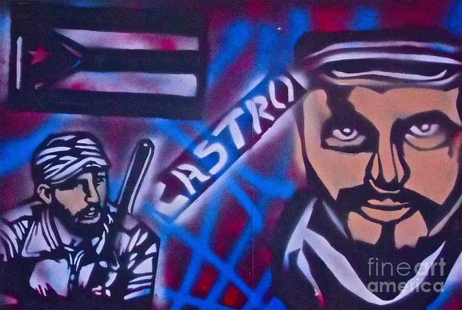 Nelson Mandela Painting - Fidel Castro by Tony B Conscious