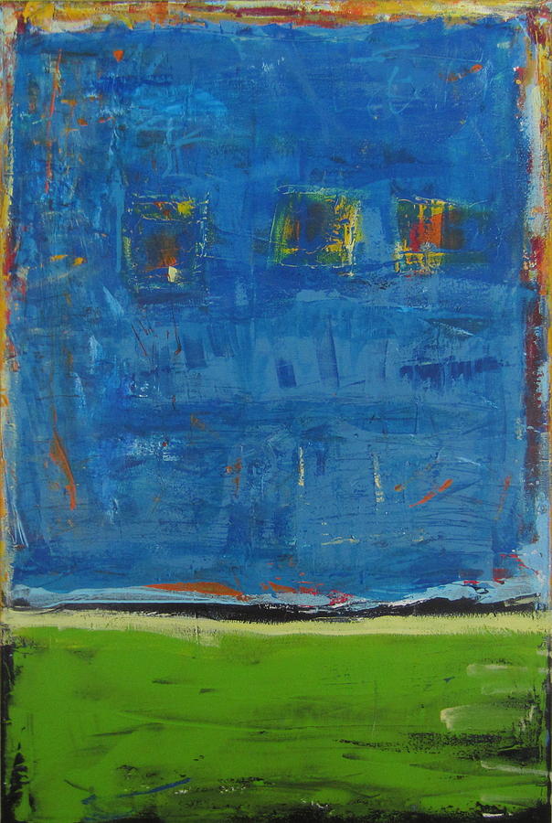 Abstract Painting - Field and Sky by Francine Ethier