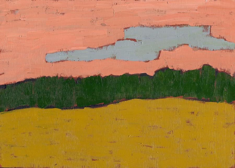 Field at Sunset Painting by David Dossett