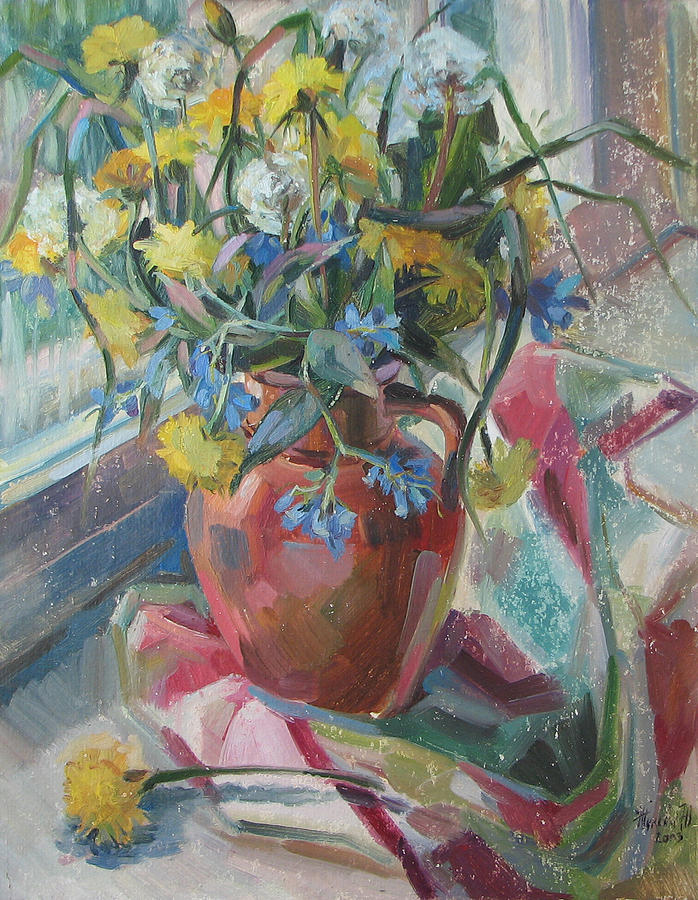 Field bouquet Painting by Juliya Zhukova