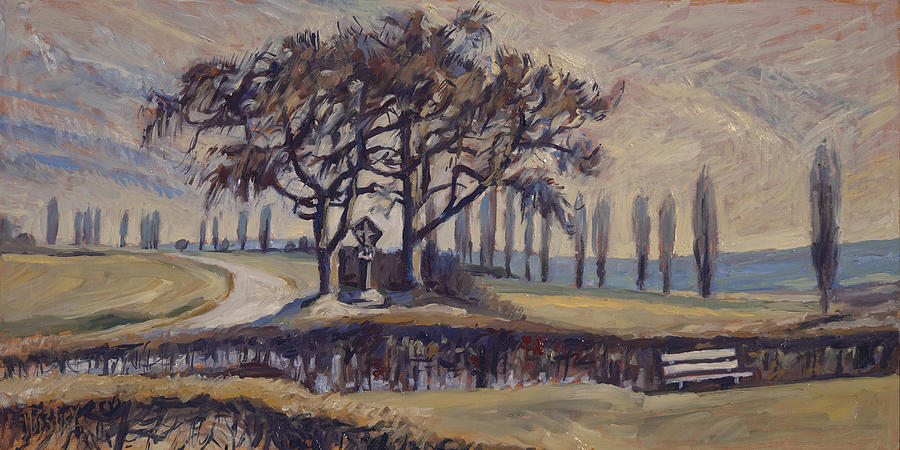 Field cross at Eyserhalte Painting by Nop Briex