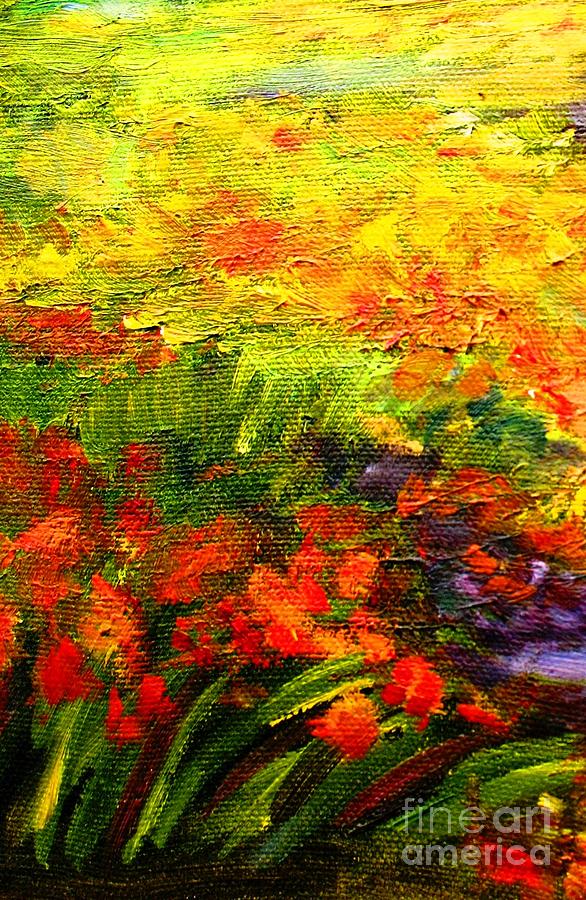 Field of Flowers Painting by Hazel Holland
