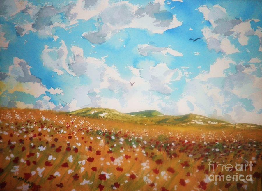 Field of Flowers Painting by Suzanne McKay