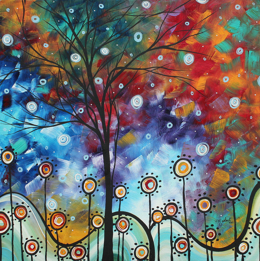 Field of Joy by MADART Painting by Megan Aroon