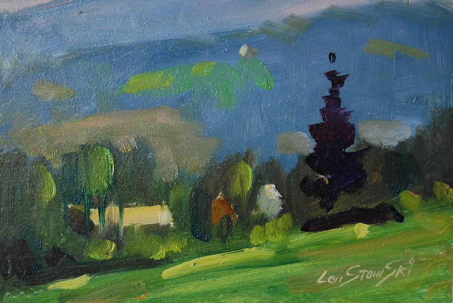 Field study Painting by Len Stomski