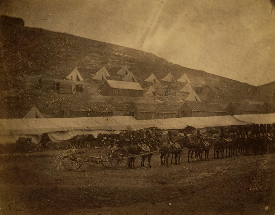 Crimean War Drawing - Field Train, Horse Artillery, Crimean War by Quint Lox