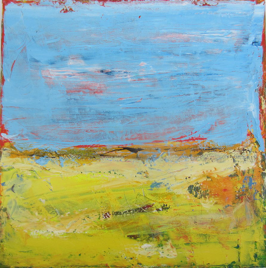 Blue Sky Painting - Field Trip 2 by Francine Ethier