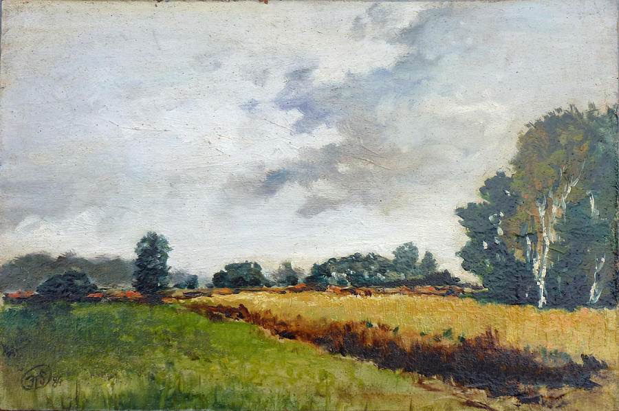 Fields in Kwiatkowice - Poland Painting by Irek Szelag