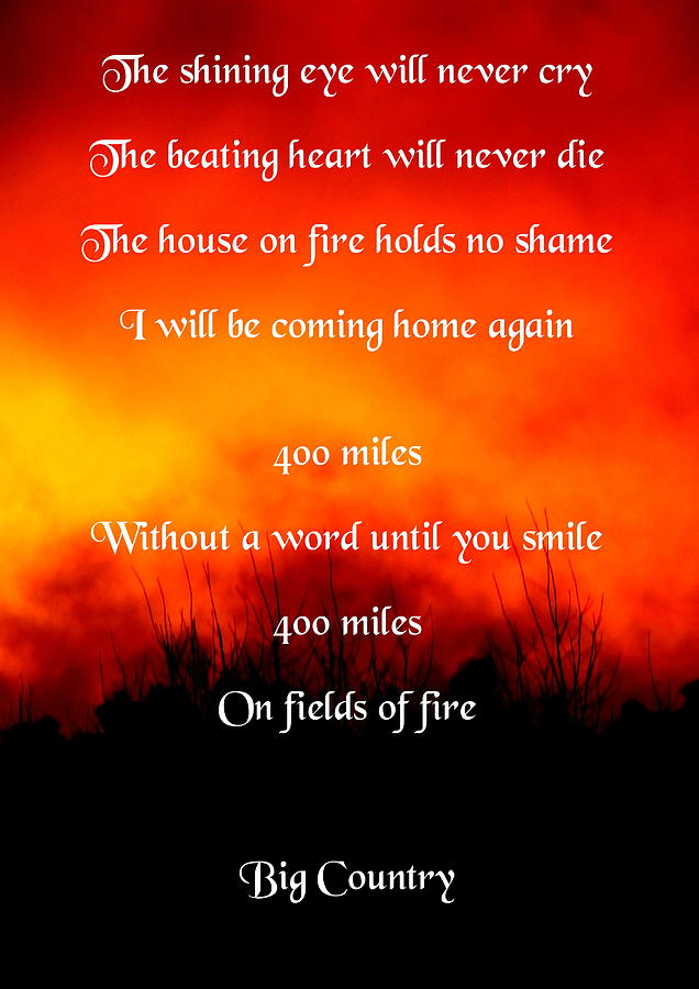 Fields of Fire Photograph by Guy Pettingell