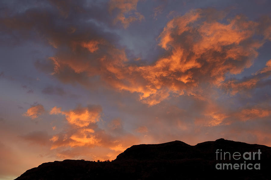 Fiery Clouds At Sunrise Photograph by John Shaw