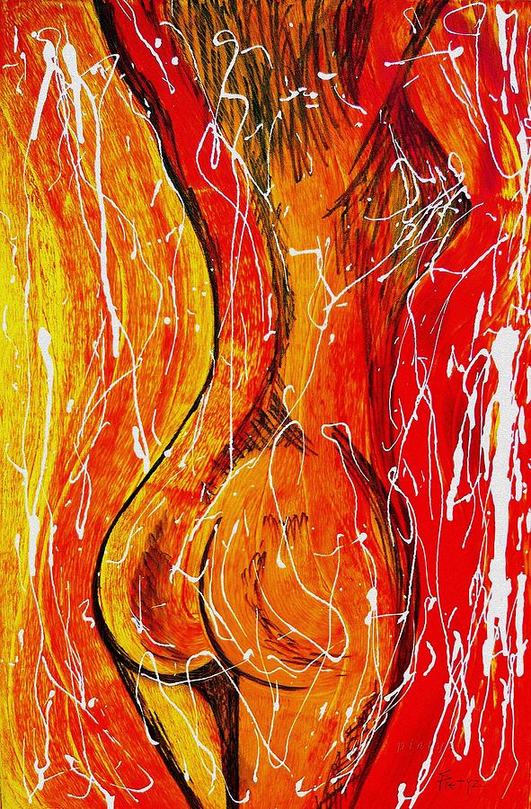 Fiery Flames Painting by Piety Dsilva