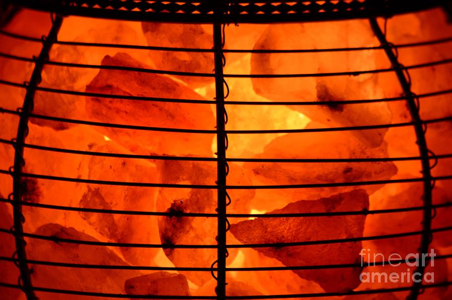 Lamp Photograph - Fiery Furnace by Imani  Morales