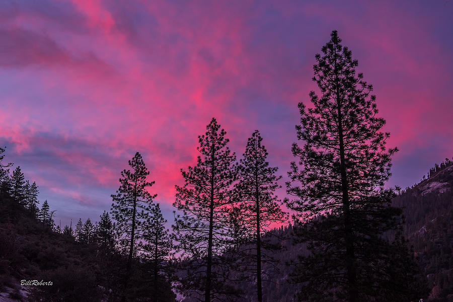 Yosemite National Park Photograph - Fiery Sky by Bill Roberts