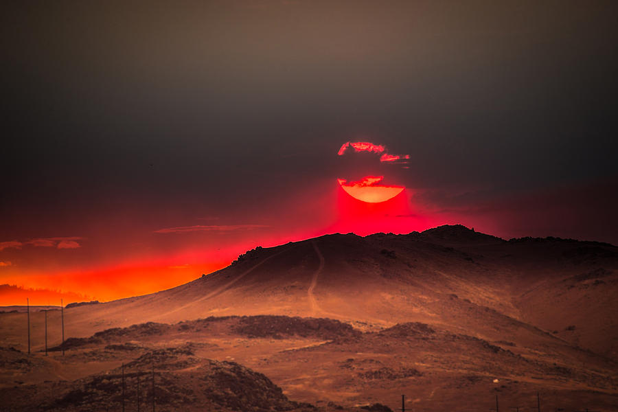 Fiery Sundown Photograph
