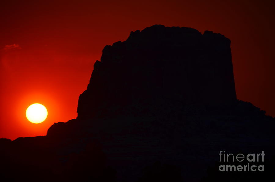 Fiery Sunset Photograph by Debra Thompson
